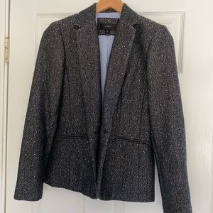 J. Crew tweed blazer with mini sparkles